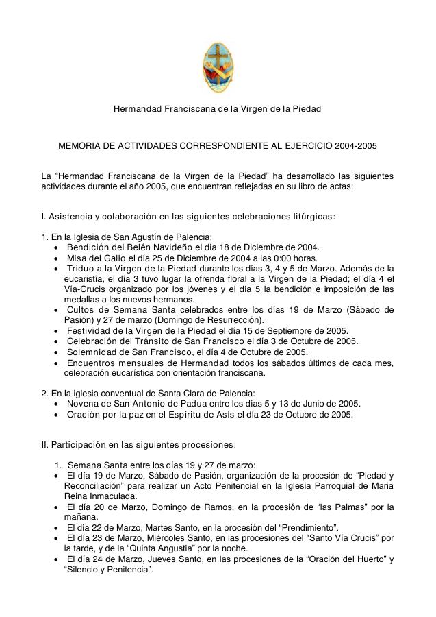 Portada de Memoria De Actividades 2005
