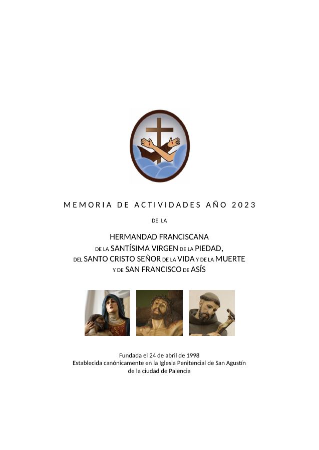 Portada de Memoria De Actividades 2023